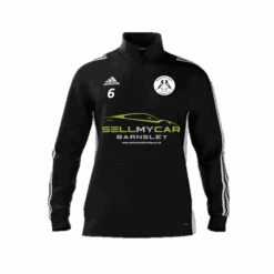 Hoyland Town Magpies U9s Adidas Black Zip Junior Training Top
