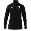 Chilham FC Adidas Black Zip Junior Training Top -Cricket Clothing Shop ar1450 ce7443 blkj