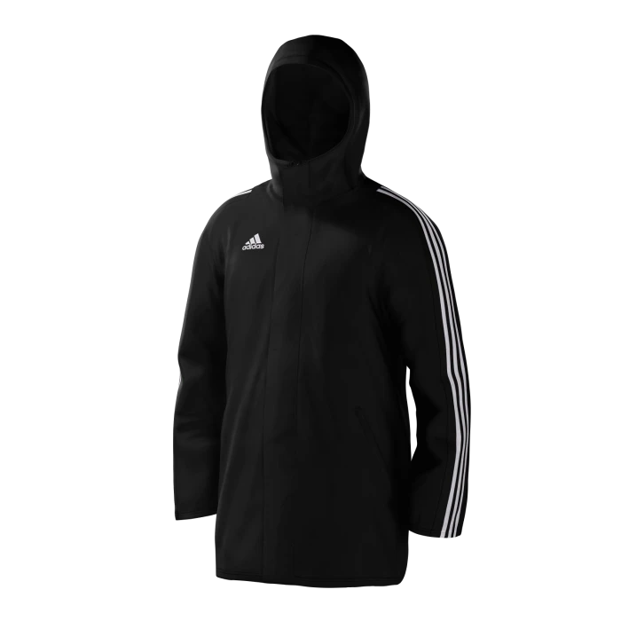 Orwell FC Black Adidas Stadium Jacket 3 Orwell FC Black Adidas Stadium Jacket